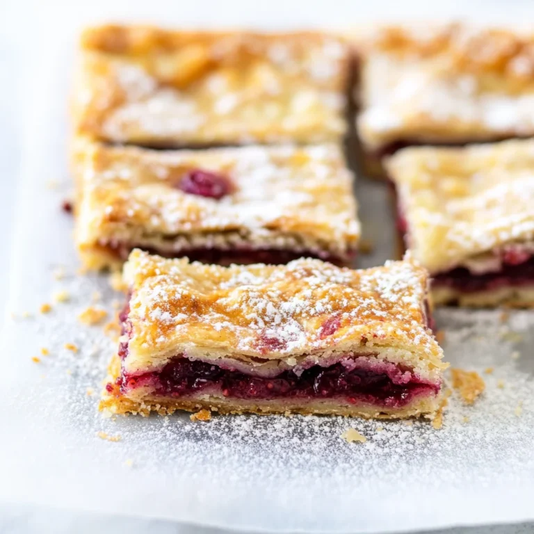 Apricot Raspberry Rugelach Bars
