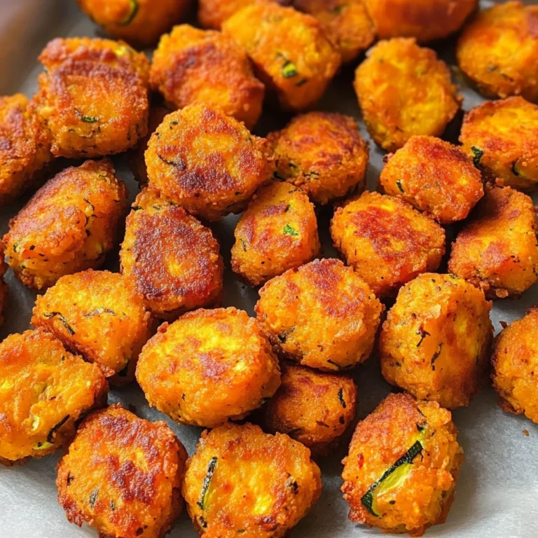 Baked Sweet Potato Zucchini Tots
