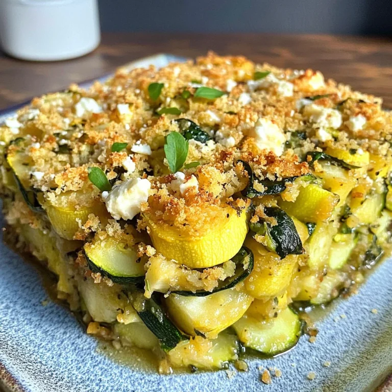 Baked Zucchini, Spinach, and Feta Casserole