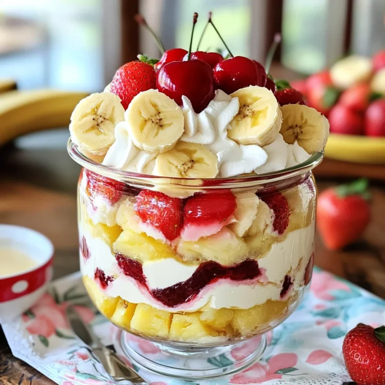Banana Split Trifles