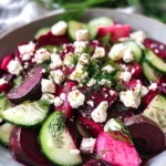 Beet Salad with Feta, Cucumbers, and Dill