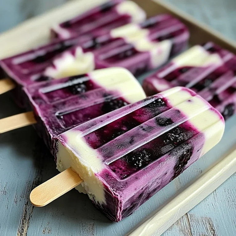 Blackberry Lime Cheesecake Popsicles