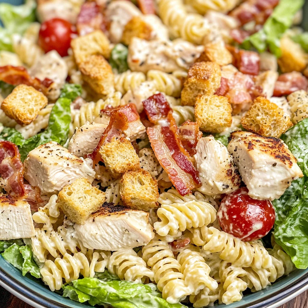 Chicken Caesar Pasta Salad - The Perfect Crowd-Pleaser Recipe
