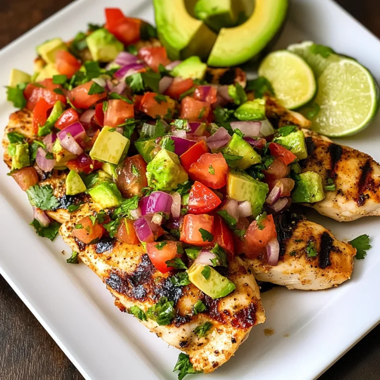 Cilantro-Lime Chicken with Avocado Salsa