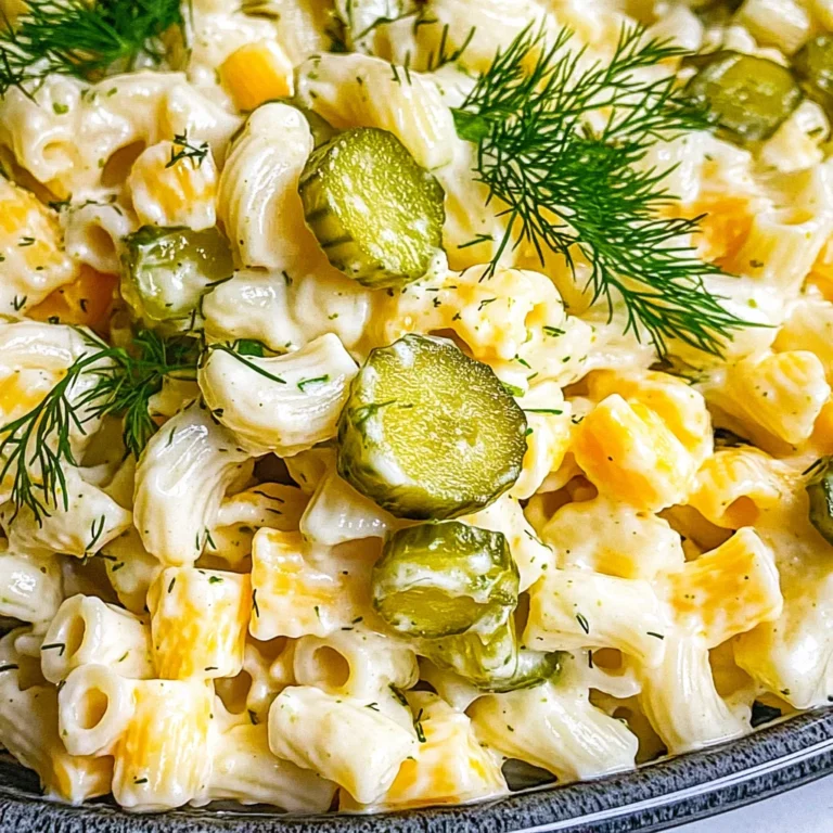 Dill Pickle Pasta Salad