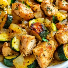Easy Baked Chicken and Zucchini