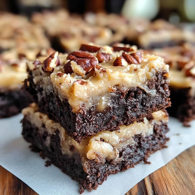 German Chocolate Brownies