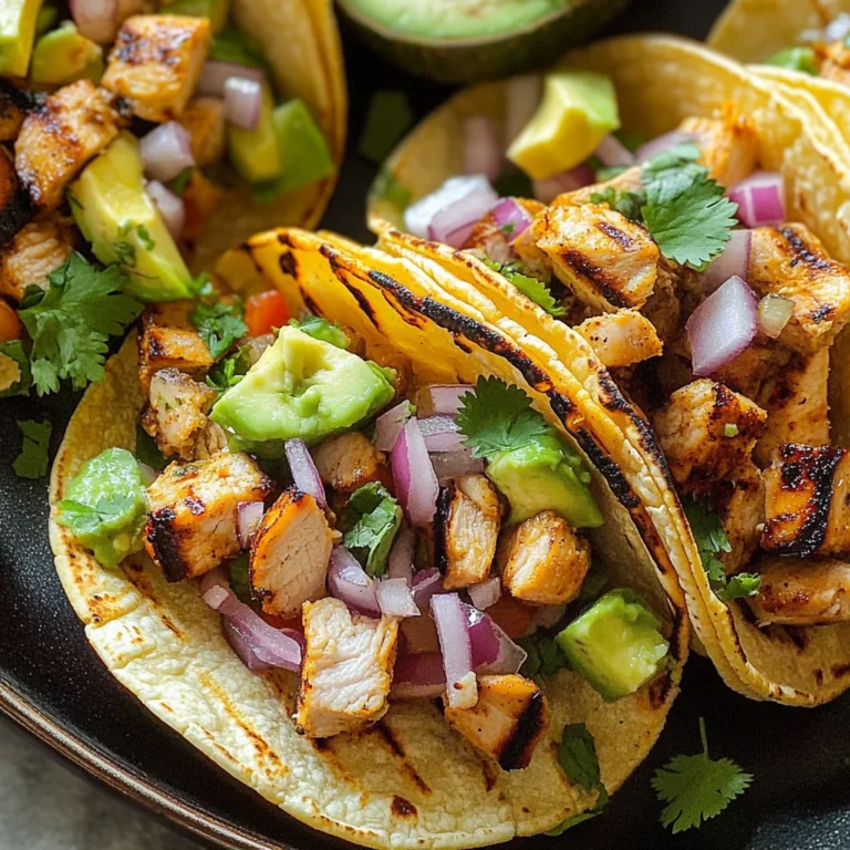 Grilled Chicken Street Tacos