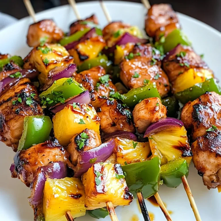 Hawaiian Chicken Kebabs