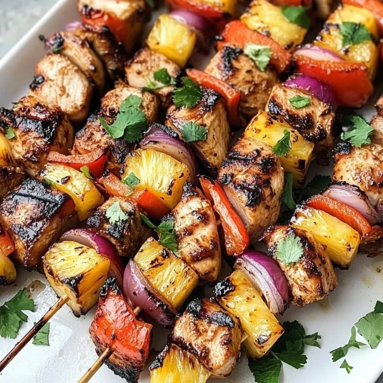 Hawaiian Chicken Skewers