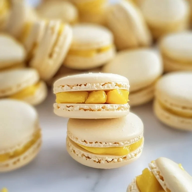 Mango Macarons