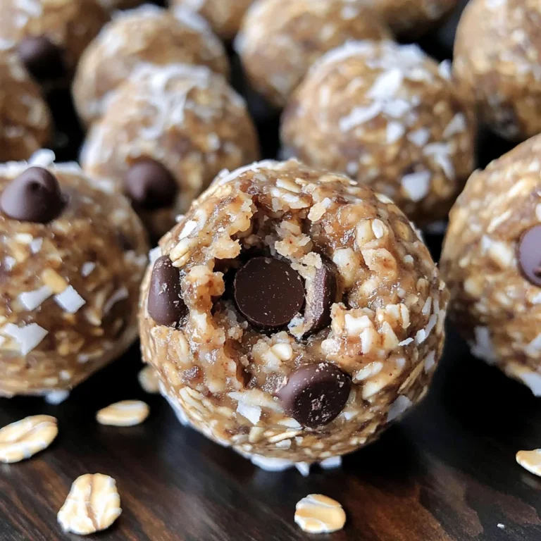 No Bake Chocolate Chip Energy Bites