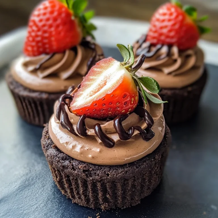 No Bake Mini Chocolate Cheesecakes