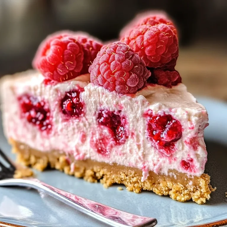 No Bake Raspberry Cheesecake