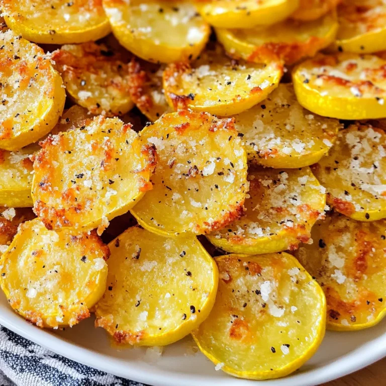 Parmesan Baked Yellow Squash Recipe (2 Ingredients)
