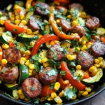 Sausage and Veggies Skillet - 30 Minute, One-Pan Meal