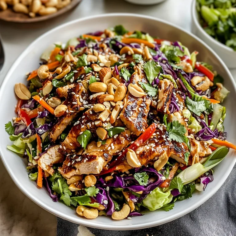 Sesame Chicken Cabbage Crunch Salad