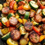 Skillet Sausage and Zucchini