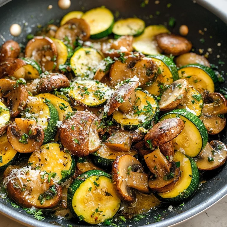 Skillet Zucchini and Mushrooms