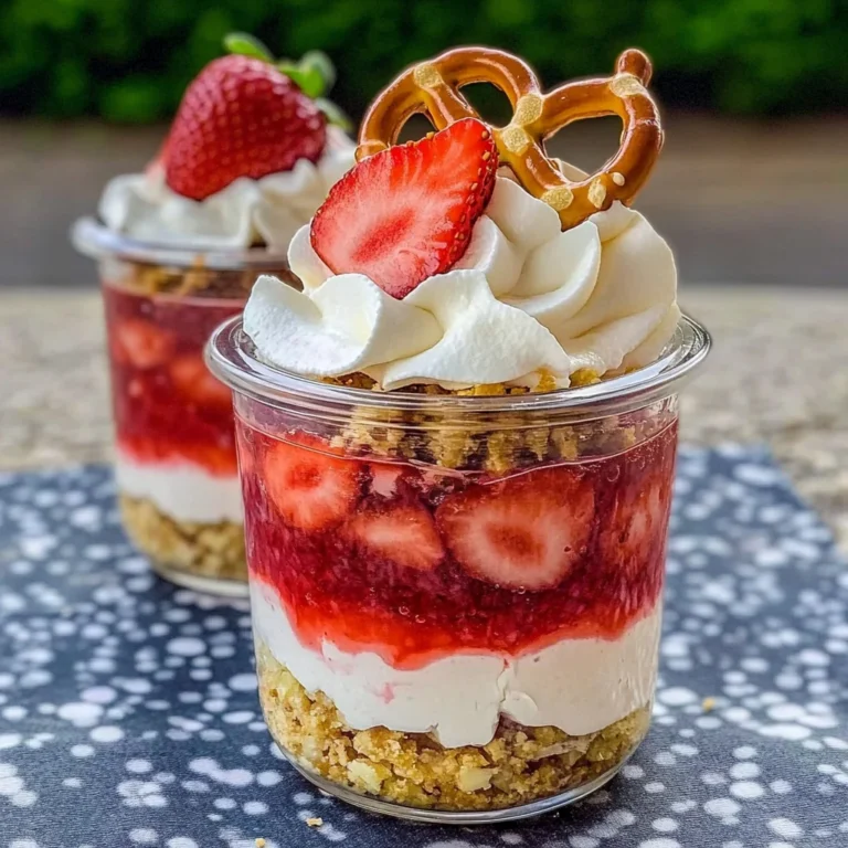 Strawberry Pretzel Salad Parfaits Recipe