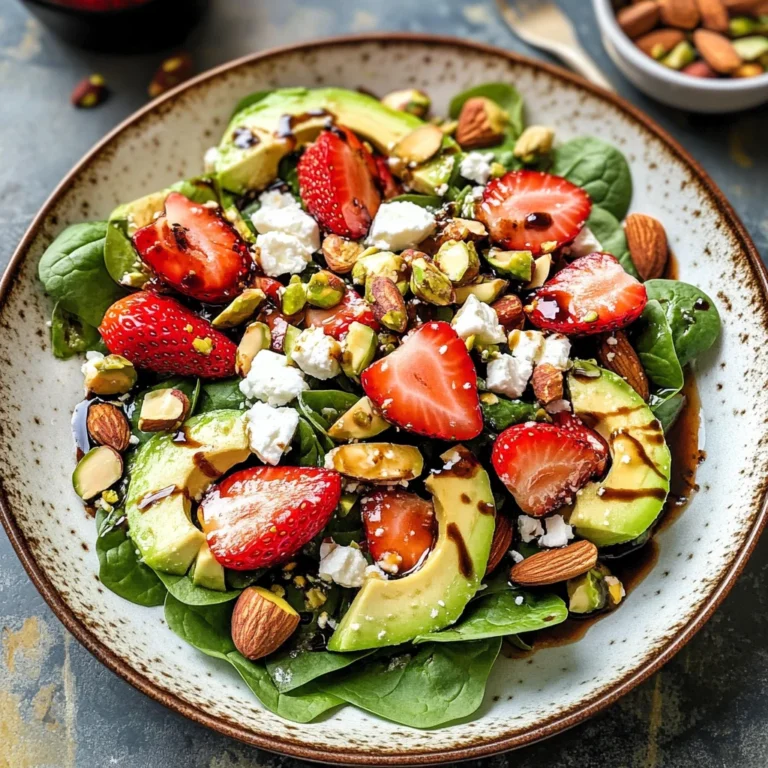 Strawberry Spinach Salad with Strawberry Balsamic