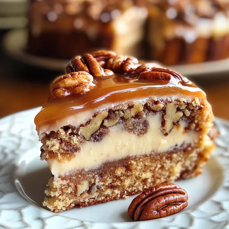 Delicious Gooey Butter Pecan Cake