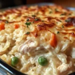Dump-and-Bake Chicken Alfredo Rice Casserole Recipe