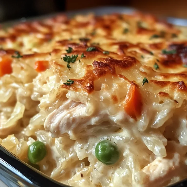 Dump-and-Bake Chicken Alfredo Rice Casserole Recipe