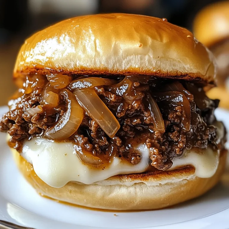 Irresistible French Onion Beef Sloppy Joes