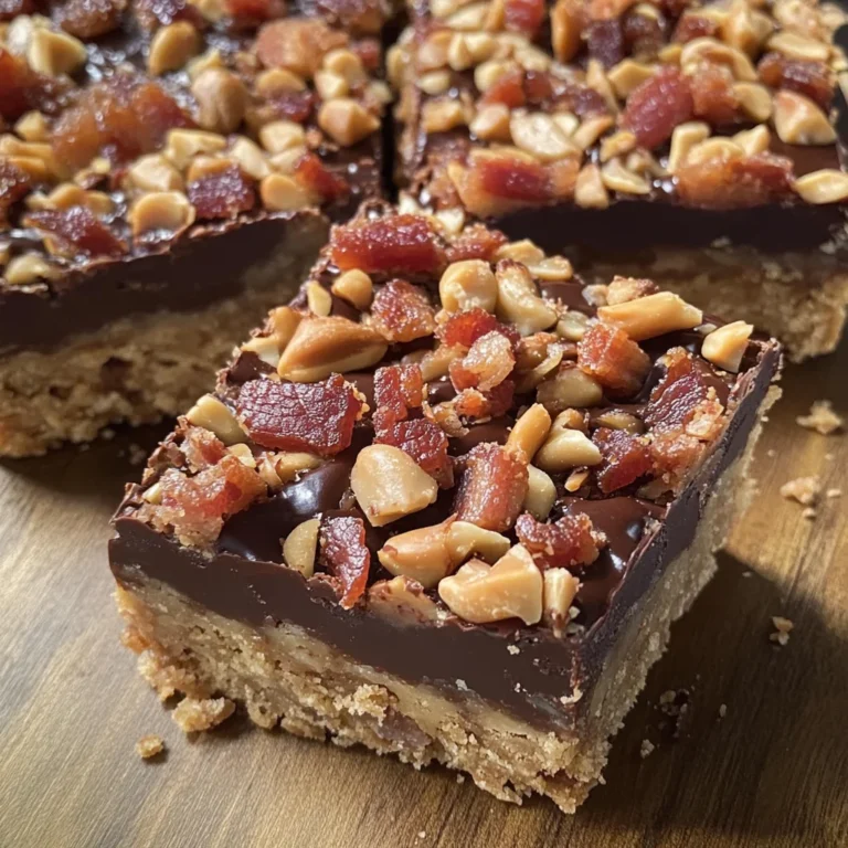 Peanut Butter-Turkey Bacon Bars