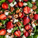 Spinach Strawberry Salad with Pecans