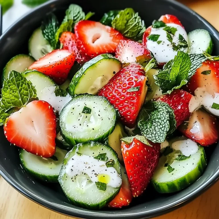 This Cucumber Strawberry Salad