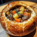 Beef Stew in Bread Bowls