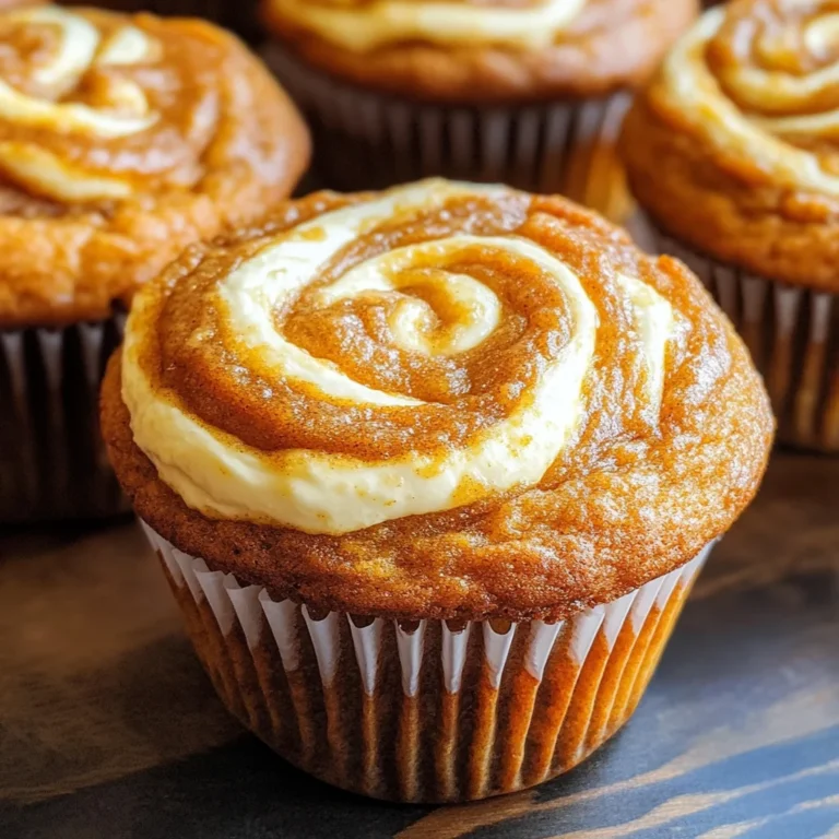 Best Swirled Pumpkin Cream Cheese Muffins