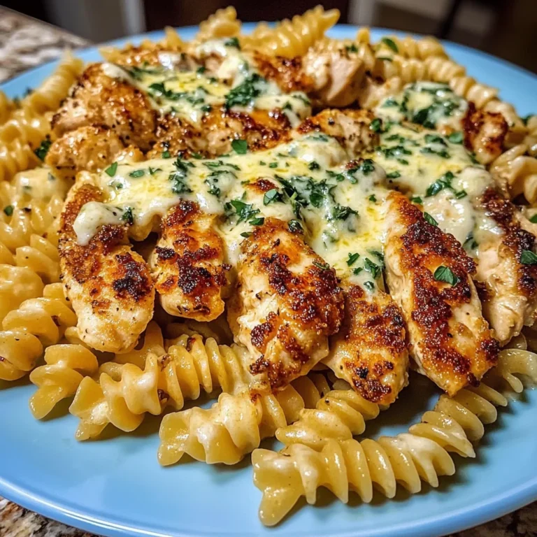 Cheesy Garlic Chicken Rotini in Cajun Cream Sauce