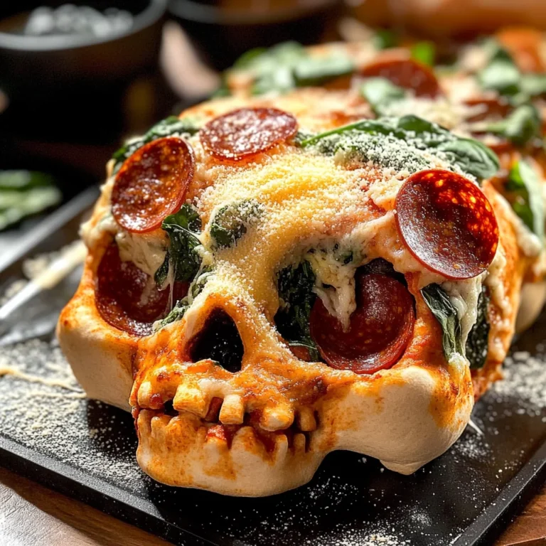 Cheesy Halloween Pizza Skulls