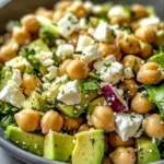Chickpea Feta Avocado Salad