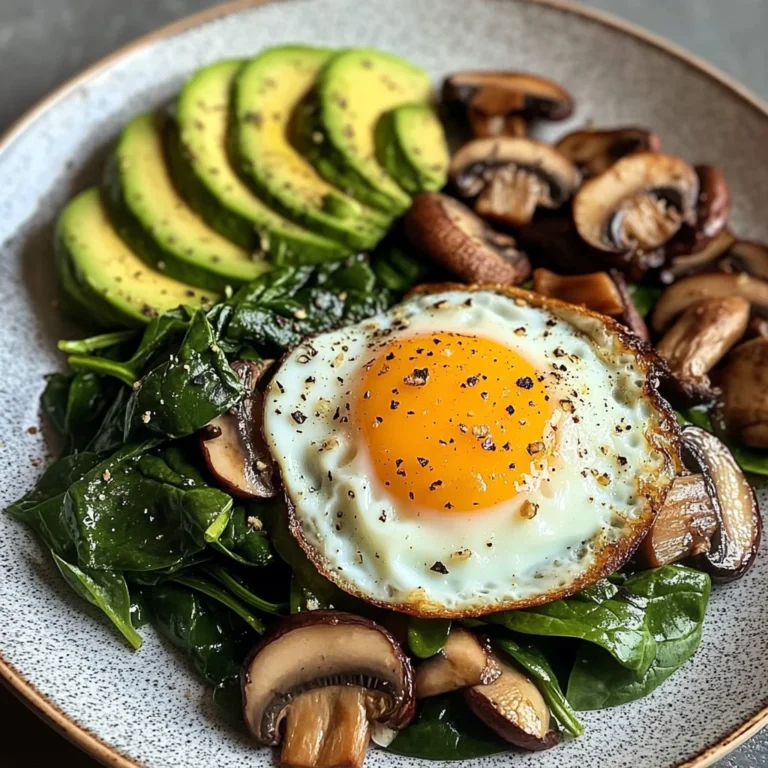 Creamy Avocado Breakfast Plate