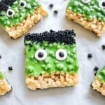 Frankenstein Halloween Rice Krispie Treats