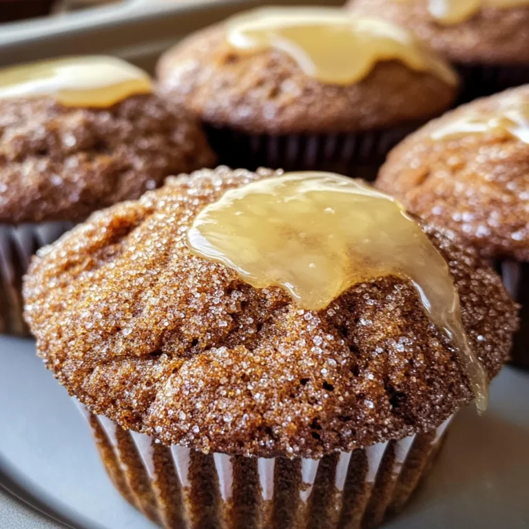 Glazed Gingerbread Muffins