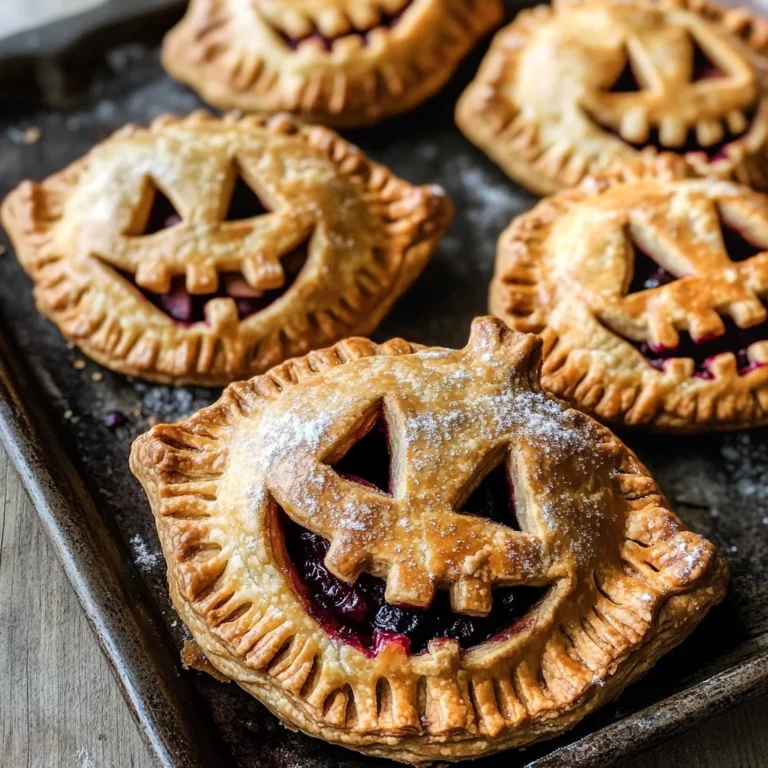 Jack-O-Lantern Hand Pies