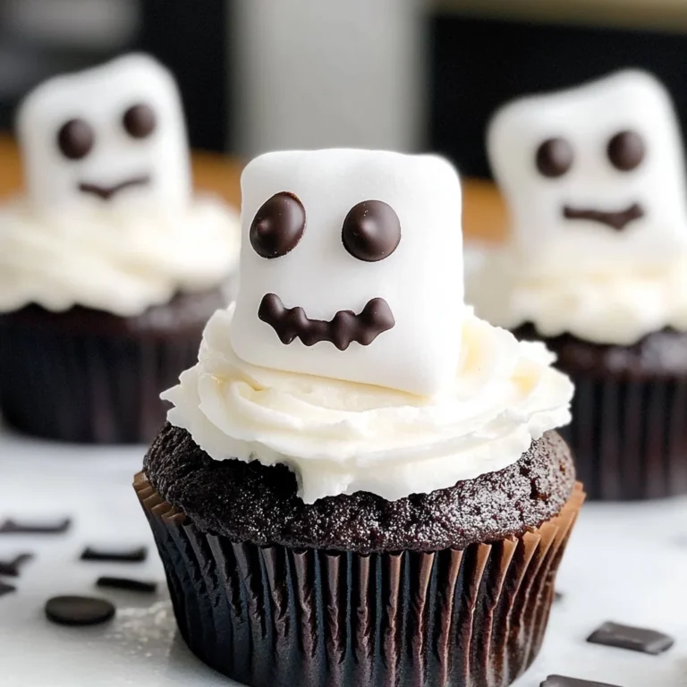 Marshmallow Ghost Cupcakes