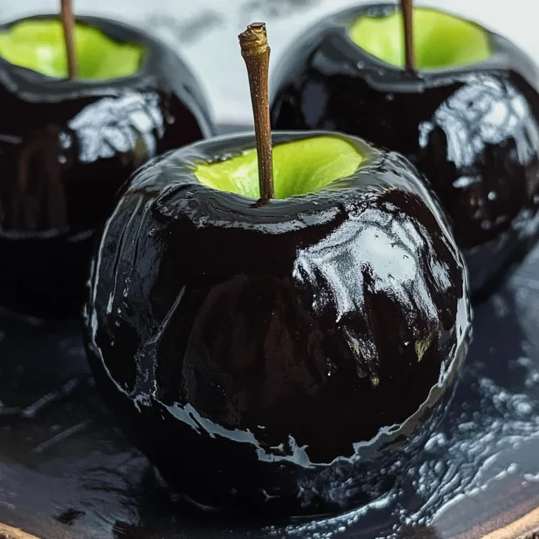 Poison Toffee Apples for Halloween