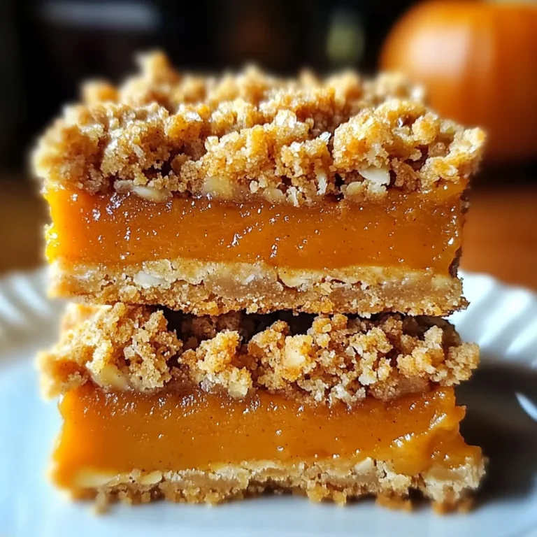 Pumpkin Pie Crumble Bars – Easy Fall Dessert Recipe