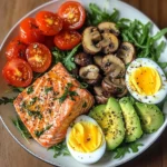Salmon & Mushroom Power Plate