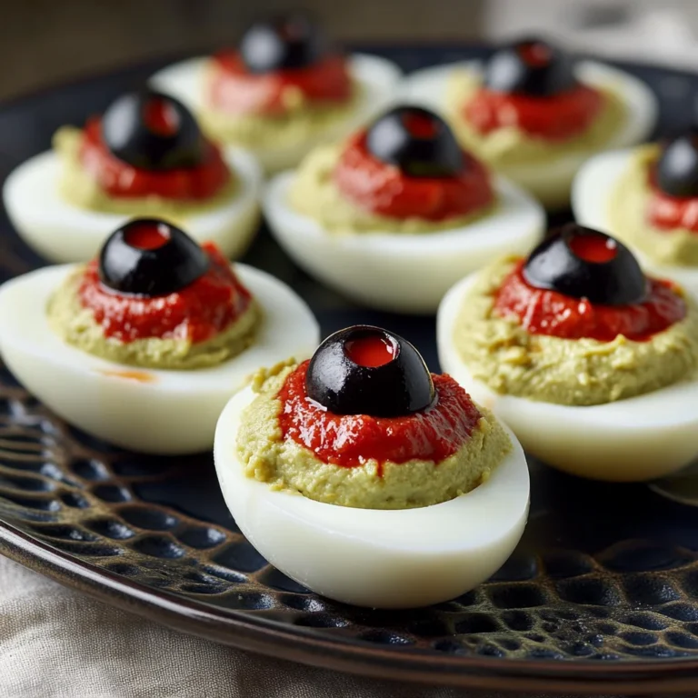 Spooky Deviled Eyeballs