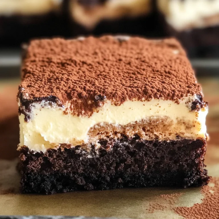 Tiramisu Brownies