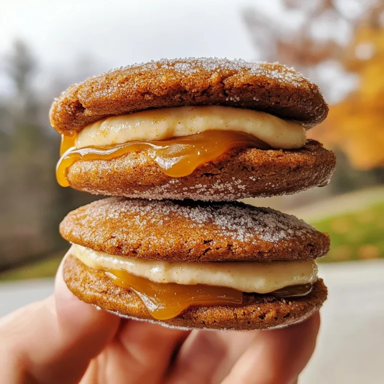 Apple Cider Whoopie Pie cookies with Caramel Filling