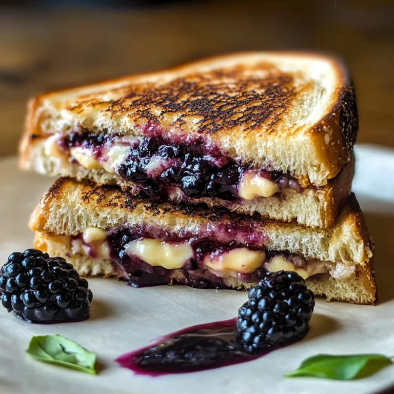 Balsamic Blackberry Brie Grilled Cheese