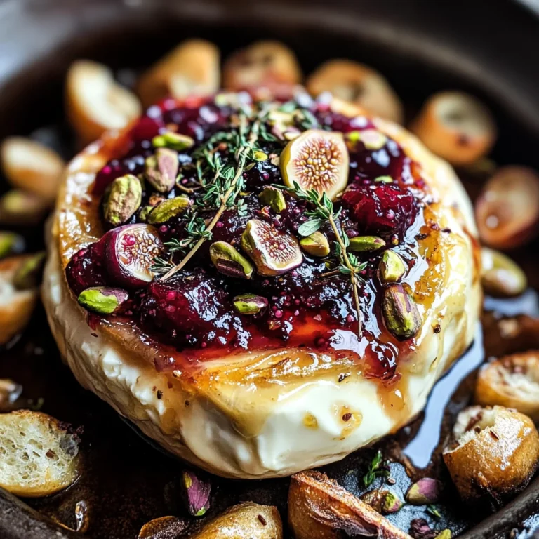 Best Baked Brie with Honey, Fig and Pistachio